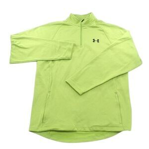 Under Armour Quarter Zip Athletic Pullover Performance Running‎ Jacket Green MD